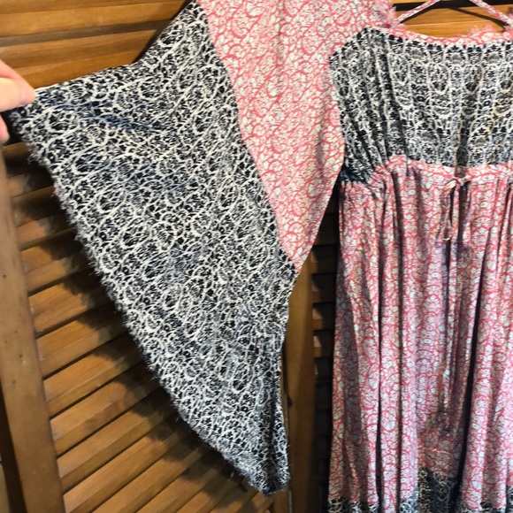 Altar’d State Rayon Boho Dress with Butterfly Sleeve - Picture 2 of 8